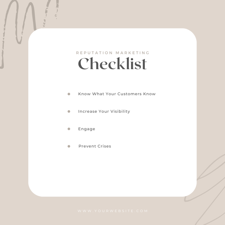 The Simple Reputation Checklist: Essential for Any Brand