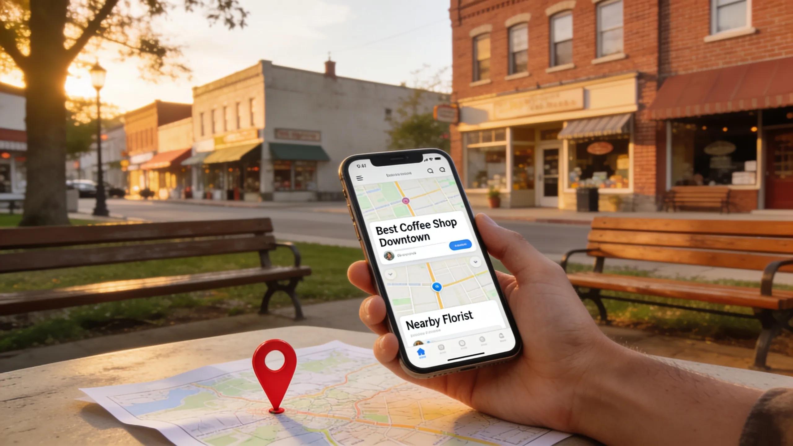 Small business storefront attracting local customers through effective SEO and visibility