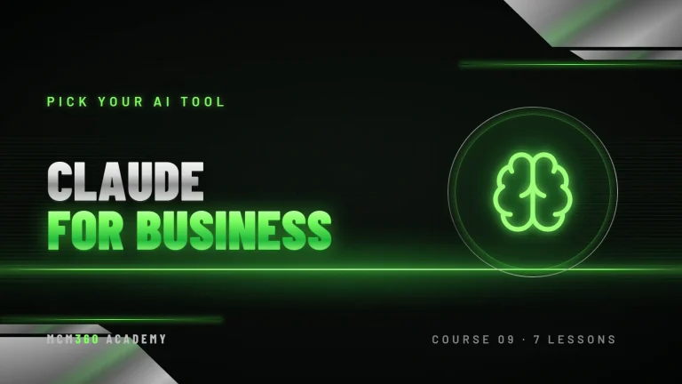 MCM360 Academy — Claude for business course cover