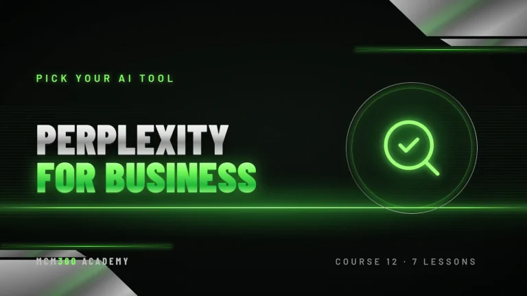 MCM360 Academy — Perplexity for business course cover