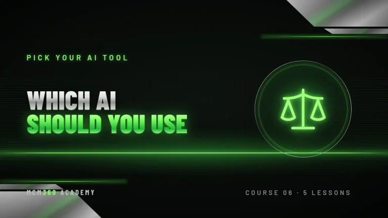MCM360 Academy — Which AI should you use course cover